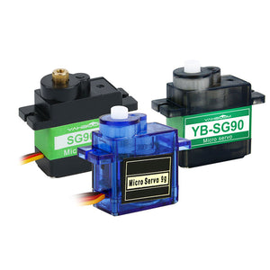 Yahboom SG90 Servo Motor Steering Gear — Blue plastic servo + 1PCS