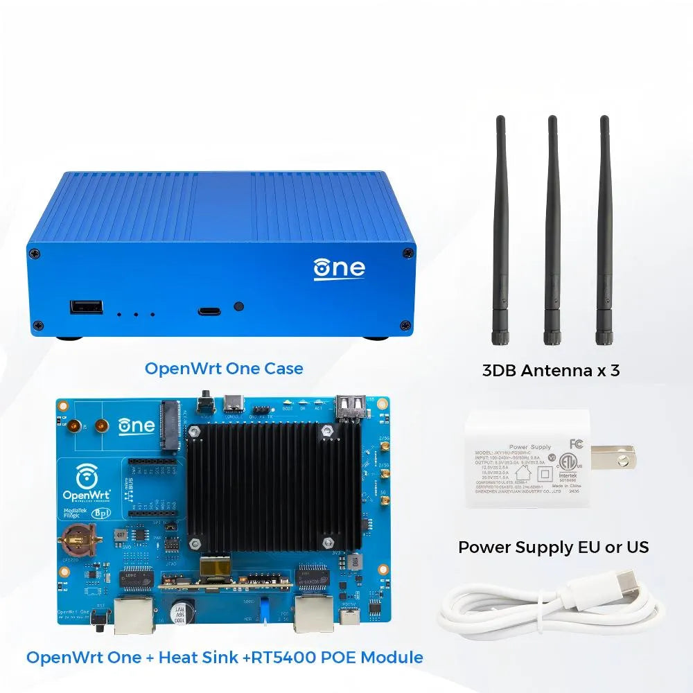 Banana Pi OpenWrt One Full Kit | MT7981B | Router Wi-Fi 6