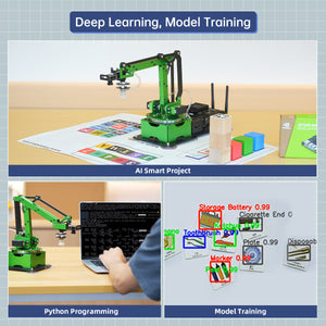 JetMax deep-learning and model-training demonstrations with the complete robot arm kit