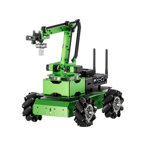 Hiwonder JetMax Pro complete robot system with JetMax arm and Mecanum wheel chassis