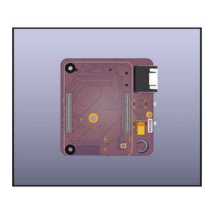 Seeed Studio CM5 MINIMA compact carrier board rendered rear image
