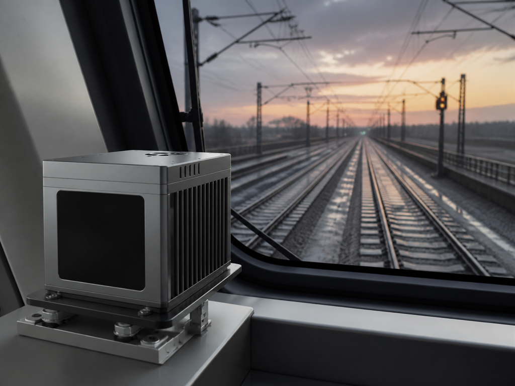 Livox Tele-15 LiDAR on a railway obstacle-detection scene
