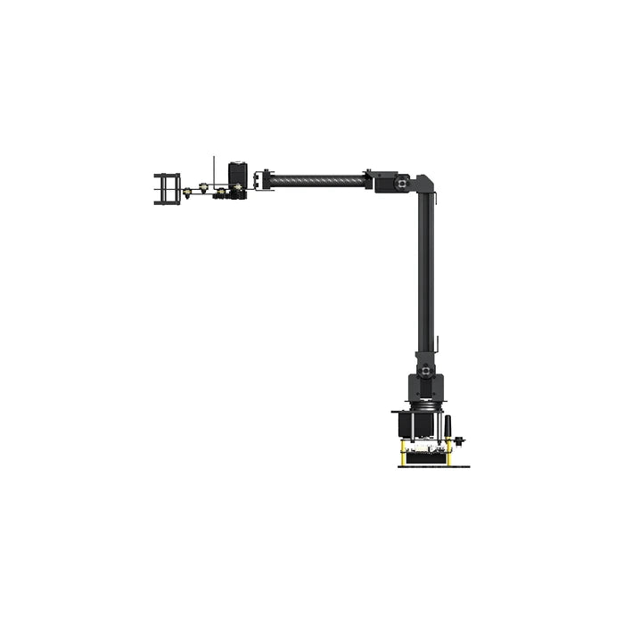 Waveshare RoArm-M2-GA robotic arm side workspace view