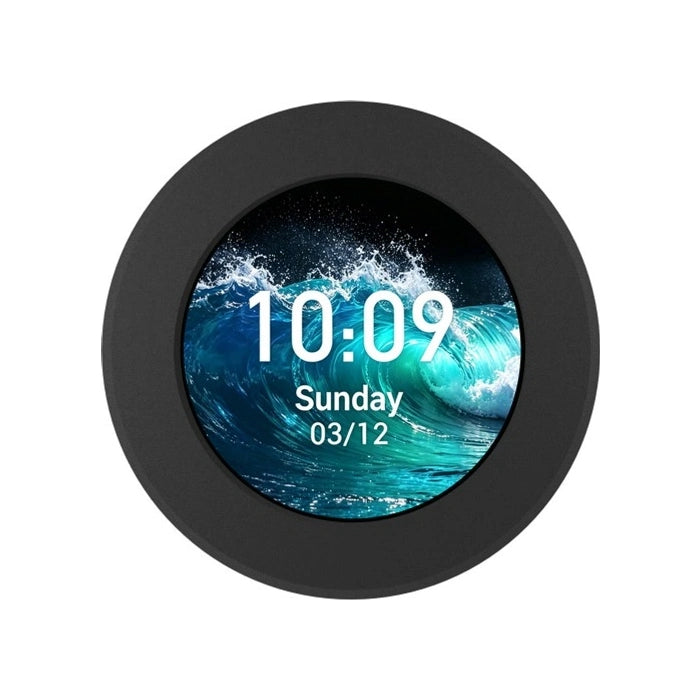 Waveshare ESP32-C6 LCD 1.28 white background product image with metal case