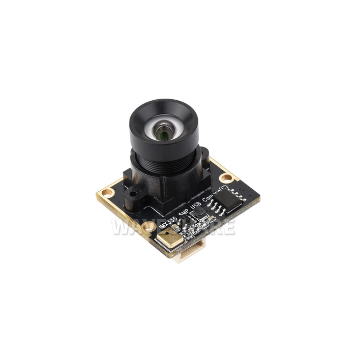 Waveshare IMX335 5MP USB Camera C white background angled view